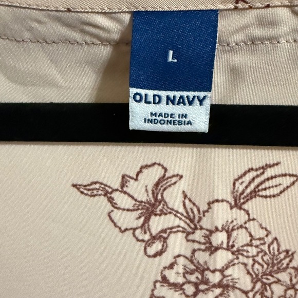 Old Navy Womens Slip 90s Dress Preppy Floral Feminine Lace Trim Pink Size L - Picture 6 of 7